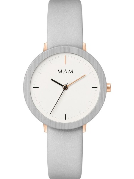 Mam MAM640 ladies' watch, real leather strap