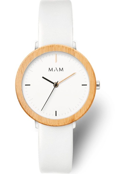 Mam MAM677 ladies' watch, real leather strap