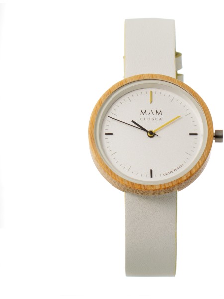 Mam MAM97 ladies' watch, real leather strap