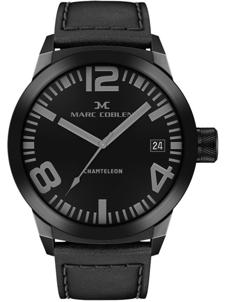 Marc Coblen MC42B1 men's watch, real leather strap