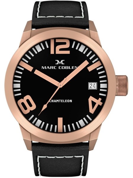Marc Coblen MC42R1 men's watch, real leather strap