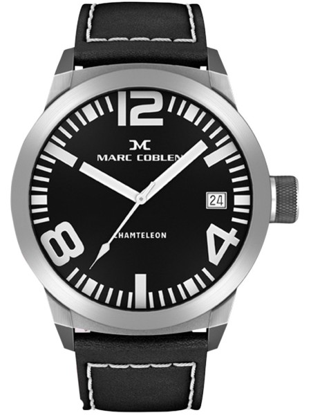 Marc Coblen MC45S1 Reloj para hombre, correa de cuero real