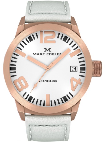 Marc Coblen MC50R3 men's watch, cuir véritable strap