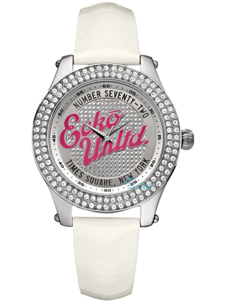 Marc Ecko E10038M2 ladies' watch, real leather strap