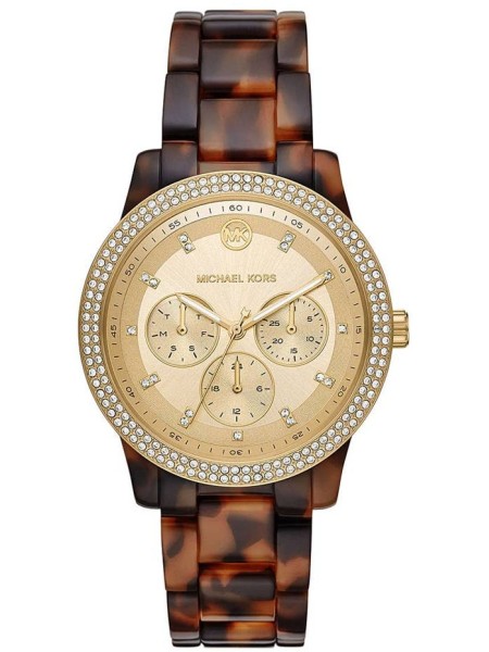 Michael Kors MK6816 Relógio para mulher, pulseira de resina