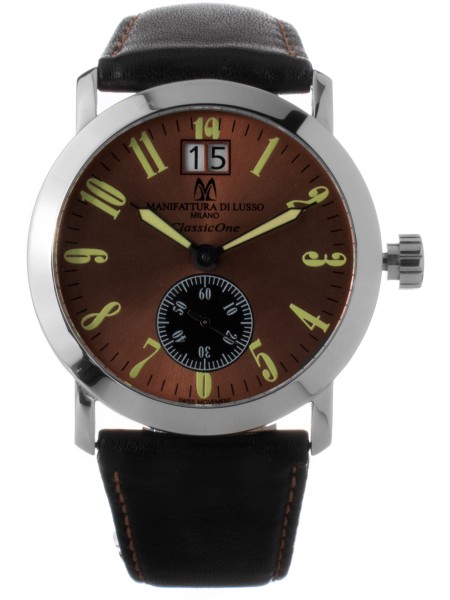 Montres De Luxe 09CL1-ACRAME men's watch, real leather strap