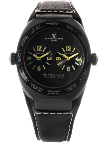Montres De Luxe 09BK-3003 dámské hodinky, pásek real leather