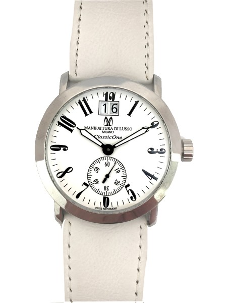 Montres De Luxe 09CL1-ACWH men's watch, real leather strap