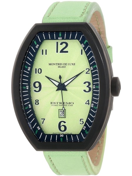 Montres De Luxe 09EX-L8304 Relógio para mulher, pulseira de cuero real