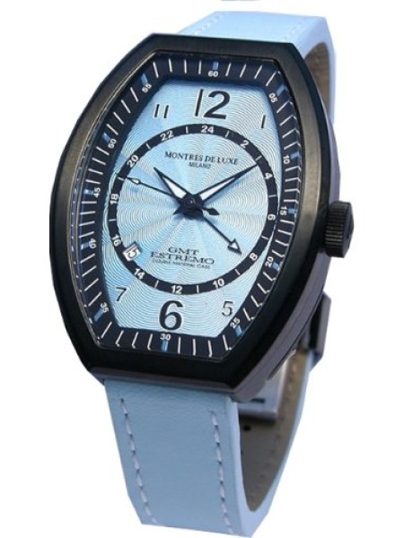 Montres De Luxe 09EX-L-9201 ladies' watch, real leather strap