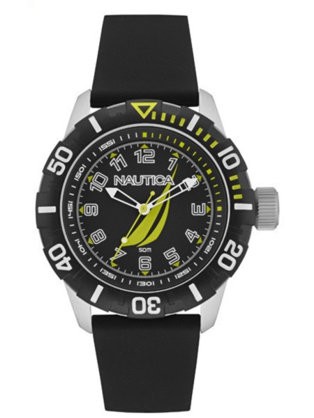 Nautica NAI08513G men's watch, caoutchouc strap
