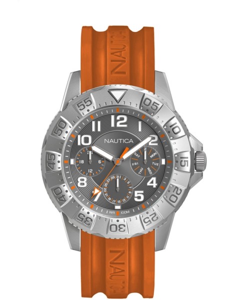 Nautica NAD13543G men's watch, silicone strap