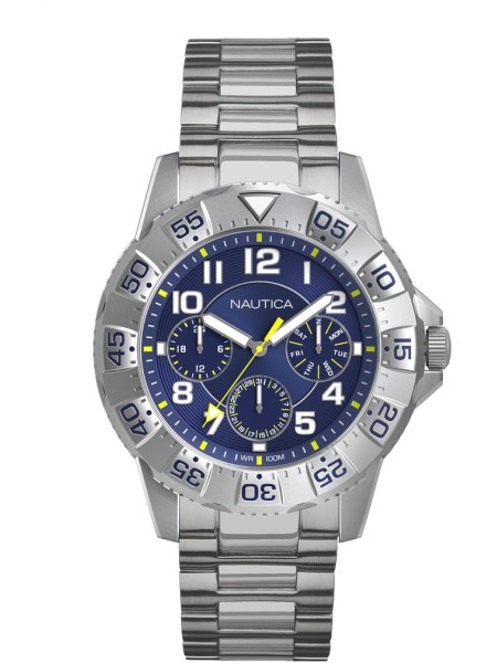Nautica NAD16552G men's watch, stainless steel strap
