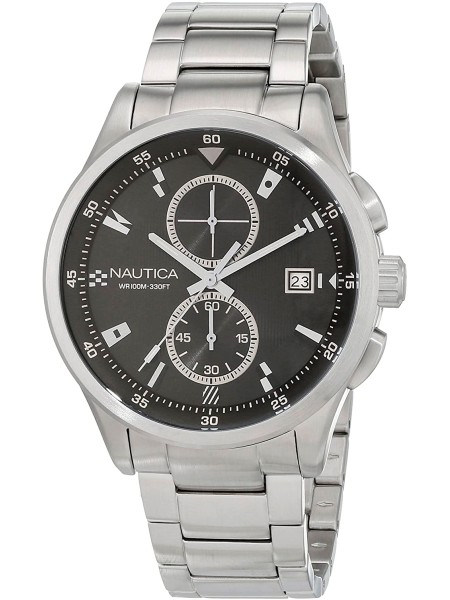 Nautica NAD19559G men's watch, stainless steel strap