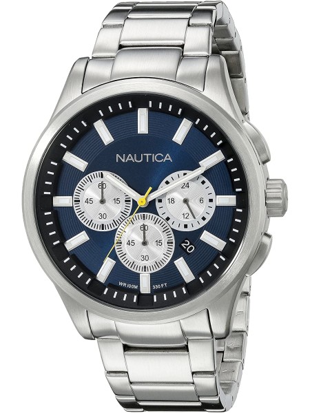 Nautica NAI19533G men's watch, stainless steel strap