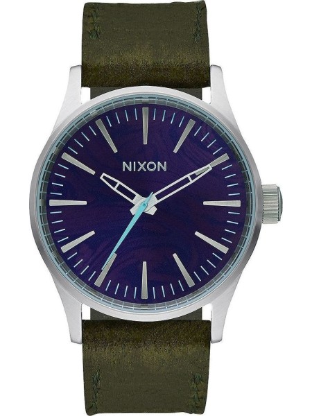 Nixon A377-2302-00 damklocka, äkta läder armband