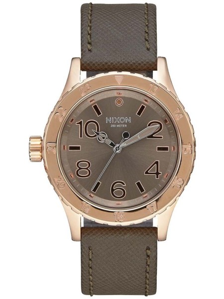 Nixon A467-2214-00 ladies' watch, real leather strap