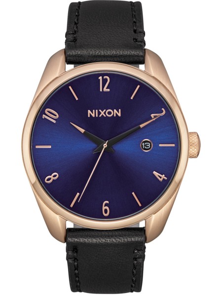 Nixon A4732763 men's watch, real leather strap