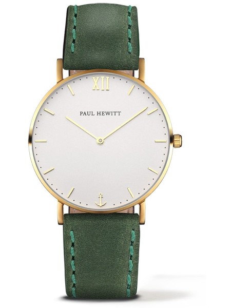 Montre pour dames Paul Hewitt PHSAGSMW12M, bracelet cuir véritable