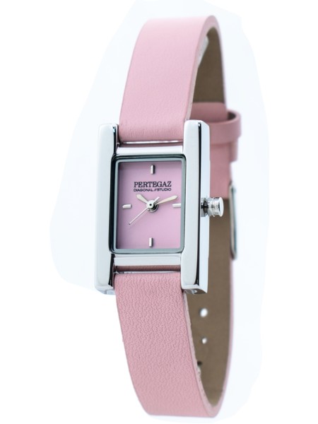 Pertegaz PDS-014-S ladies' watch, real leather strap