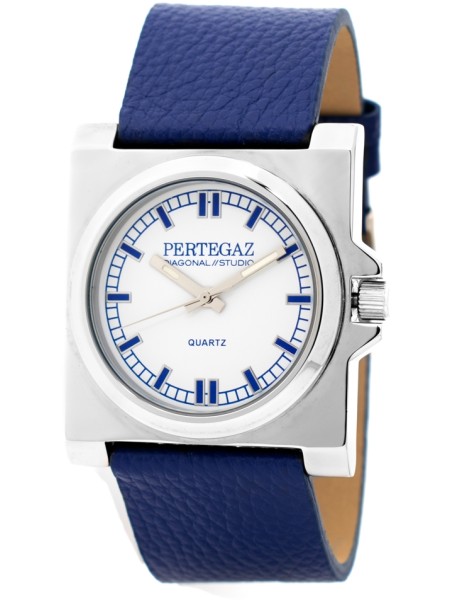 Pertegaz PDS-018-A Relógio para mulher, pulseira de cuero real
