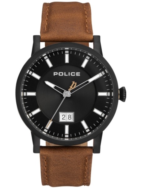 Police PL15404JSB02A men's watch, real leather strap