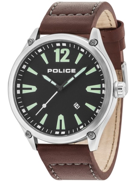 Police R1451287002 men's watch, real leather strap