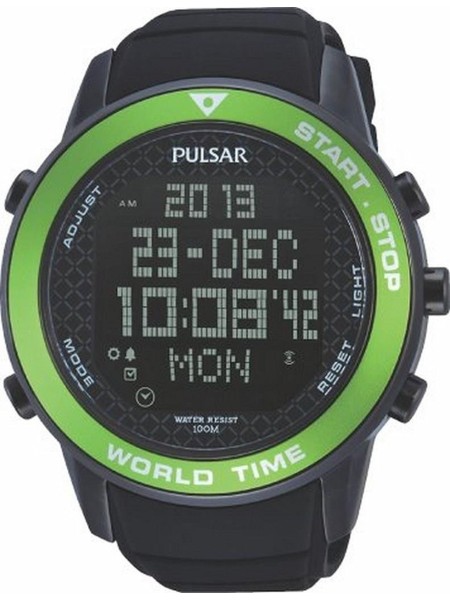 Pulsar PQ2033X1 men's watch, rubber strap