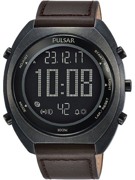 Pulsar P5A029X1 Herrenuhr, real leather Armband