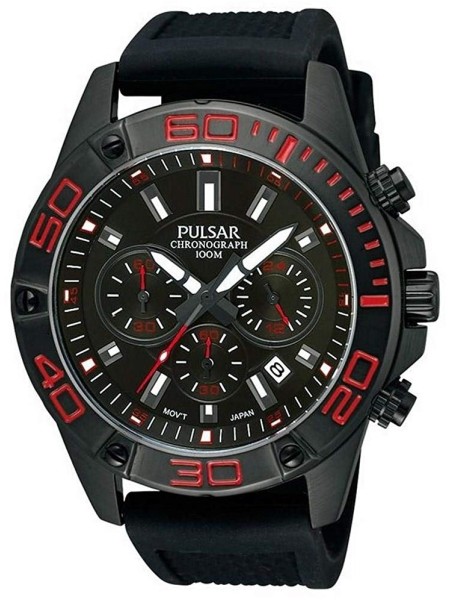 Pulsar PT3315X1 men's watch, rubber strap