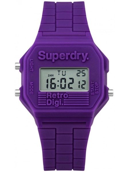Superdry SYL201V Relógio para mulher, pulseira de caucho