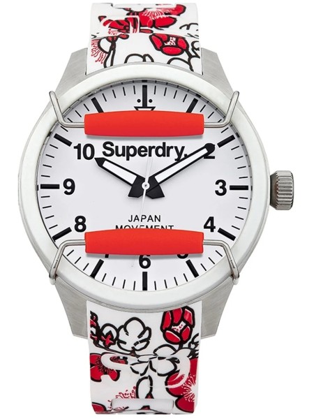 Superdry SYL138RF Relógio para mulher, pulseira de silicona