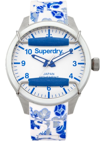 Superdry SYL138UF Relógio para mulher, pulseira de silicona