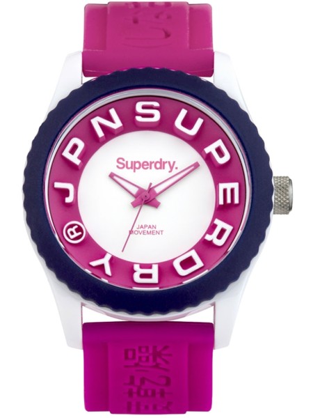 Superdry SYL146PW Relógio para mulher, pulseira de silicona