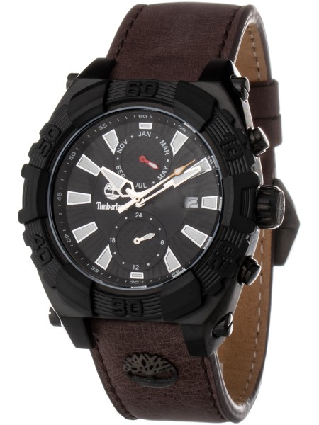 Timberland 13331JSTB-02D men's watch, cuir véritable strap