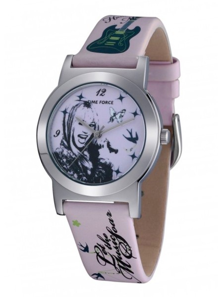 Time Force HM1010 Relógio para mulher, pulseira de cuero real