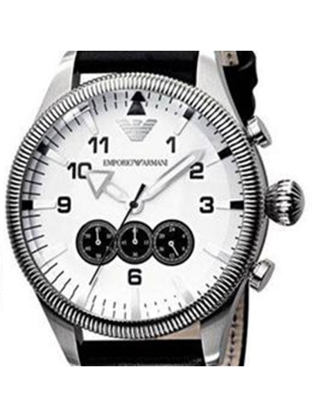 Emporio Armani AR5836 men's watch, real leather strap