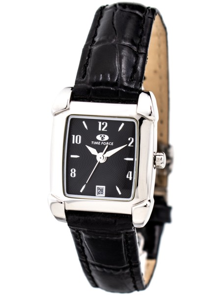 Time Force TF2586L-01 Relógio para mulher, pulseira de cuero real