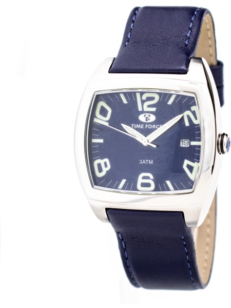 Time Force TF2588M-03 men's watch, cuir véritable strap