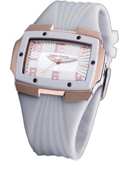 Time Force TF3135L11 Relógio para mulher, pulseira de caucho