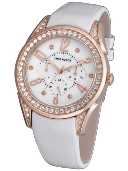 Time Force TF3375L11 Relógio para mulher, pulseira de cuero real