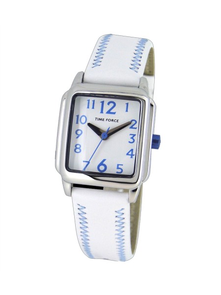 Time Force TF4115B03 ladies' watch, real leather strap