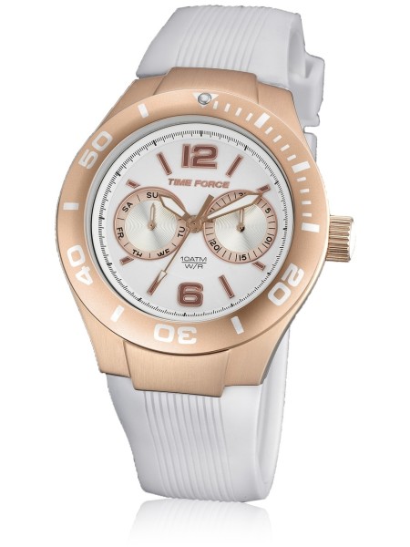 Time Force TF4181L11 Relógio para mulher, pulseira de silicona
