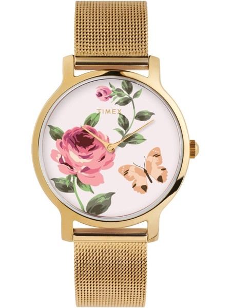 Timex TW2U19100 Relógio para mulher, pulseira de acero inoxidable