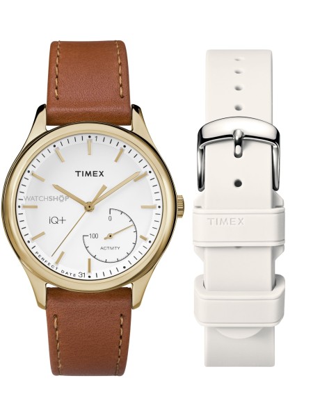 Timex TWG013600 Reloj para mujer, correa de cuero real