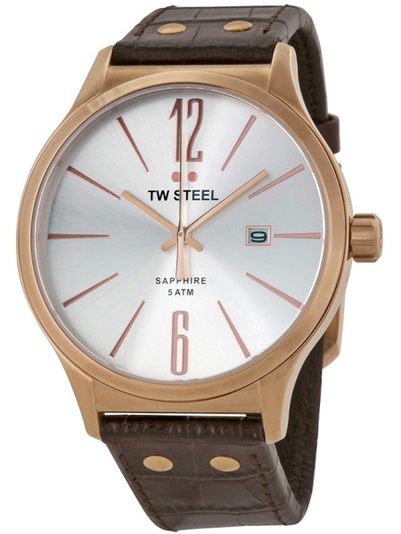 TW-Steel TW1304 herenhorloge, echt leer bandje