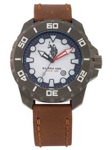 U.s. Polo Assn. USP4259GY dámské hodinky, pásek real leather