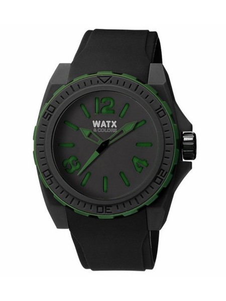 Watx RWA1800 Reloj para hombre, correa de caucho