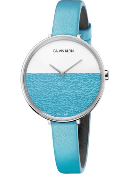 Calvin Klein K7A231VN Relógio para mulher, pulseira de cuero real