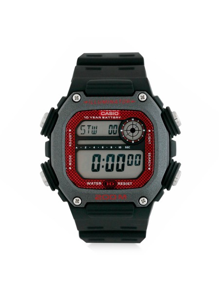 Casio DW-291H-1BVCF men's watch, silicone strap